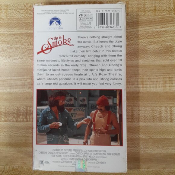 Cheech & Chong Up In Smoke 1978 VHS Stoner Cult Tom Skerritt Stacy Keach Roxy - Picture 3 of 6